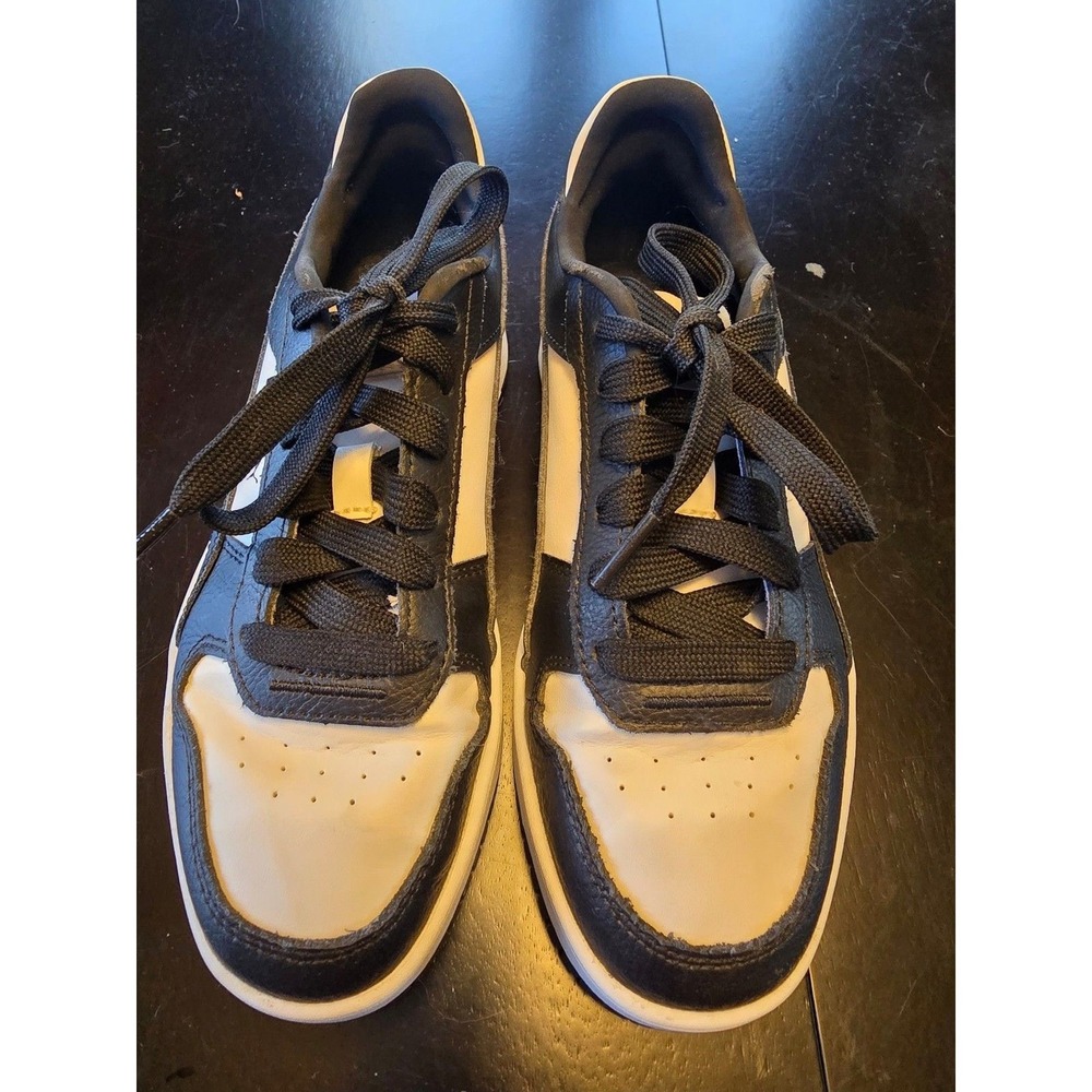 PUMA Black White Lace Up Sneakers Rubber Sole Women's (Size 4.5) 393846-06